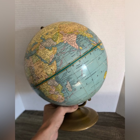 Vtg George F Cram 9 Inch Terrestrial Globe - Picture 13 of 14
